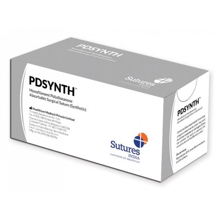 Pdsynth Assuture Gauge 0, 1/2 Curve, 30 mm Needle - 70 cm - Purple - Pack 12 pcs.