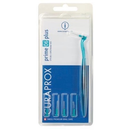 CURAPROX PRIME TURQUOISE INTERDENTAL BRUSHES CPS 06 - 0.6 to 2.2 mm