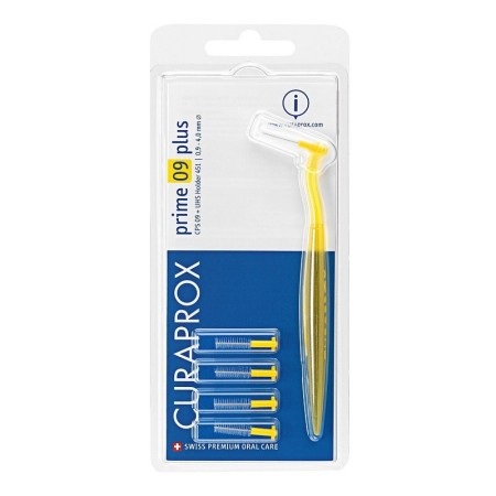 CURAPROX PRIME PIPE CLEANERS YELLOW CPS 09 - 0.9 to 4 mm HANDLE INCLUDED