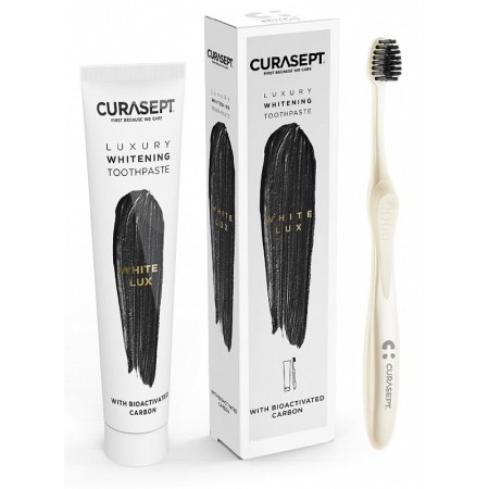 Curasept White Luxury Whitening Toothpaste 75 ml + Toothbrush