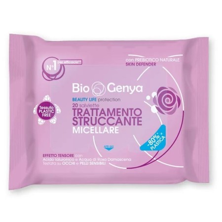 Salviette trattamento struccante micellare Biogenya  20pz 