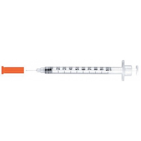 Seringă de insulină 0,5 ml INSU / LIGHT - 30G 0,3 x 8 mm - 100 buc.