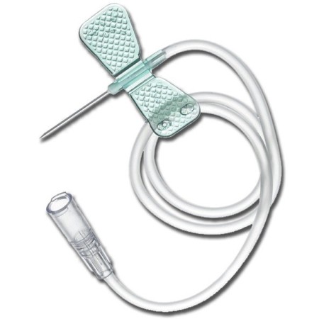 Igle za metulje Turquoise FLY-SET 23G Luer Lock s cevjo 30 cm - 100 kos.