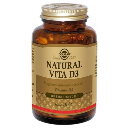 Solgar Natural Vita D3 100 mäkkých perličiek