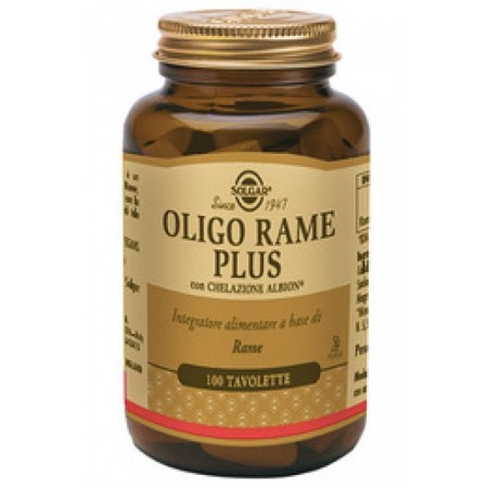 Solgar Oligo Copper Plus 100 tabliet