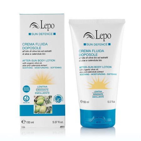 Lepo After-Sun Fluid Cream with organic olive oil and organic aloe and calendula extracts 150 ml