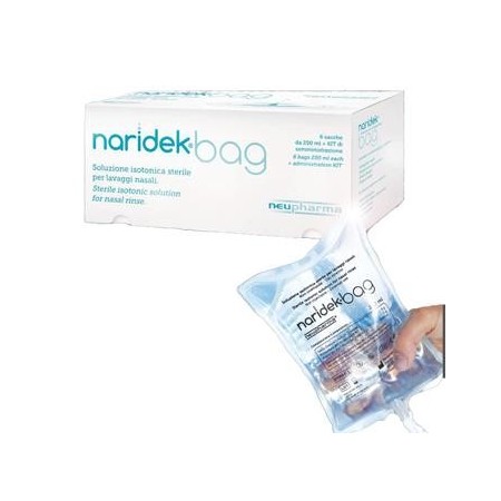 NARIDEK Vreckový roztok na výplachy nosa - 6 vrecúšok po 250 ml