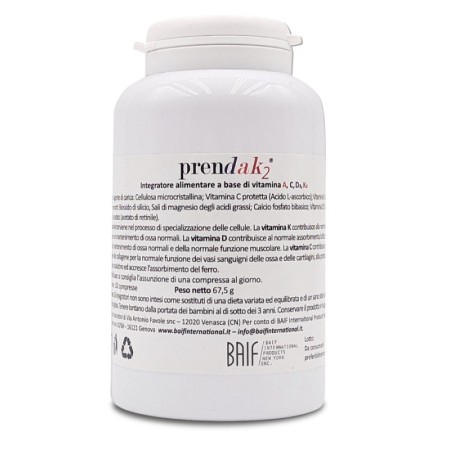 Prendak2 150 compresse a base di vitamine A, C, D3 e K2