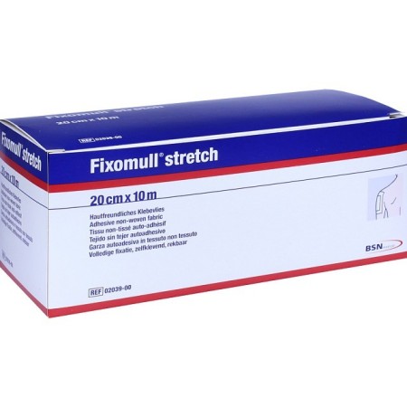 Leukoplast Fixomull stretch 10 mx 20 cm mäkká a roztiahnuteľná samolepiaca gáza