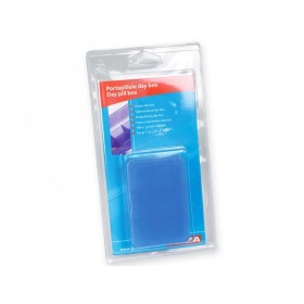 Tägliche Pillendose - durchscheinend blau - Blister