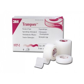 3M transpore - H 25 Mm X 9,14 M - 12 ruller
