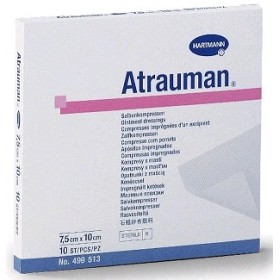 Atrauman Emulgovaný polyesterový obväz 7,5 x 10 cm - 10 ks.