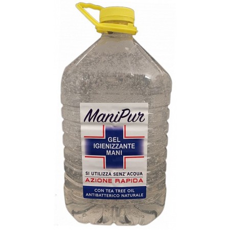 Manipur Gel Igienizzante Mani a base alcoolica + Tea tree oil - 5 litri