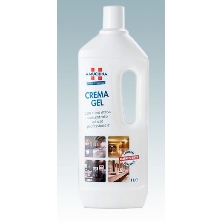 Amuchina crema gel 1l - detergente igienizzante cremoso con cloro attivo
