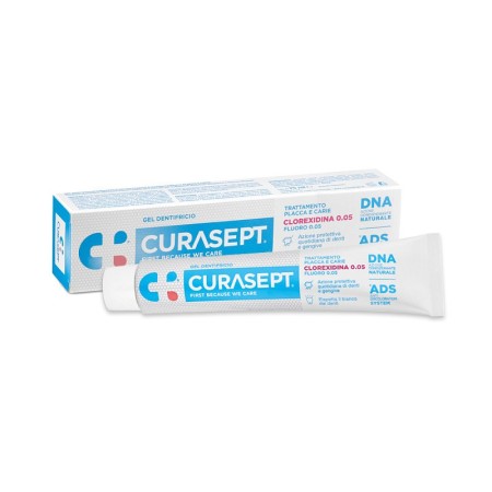CURASEPT 0,05 ADS DOSKA NA ZUBNÚ PATU DNA A OŠETRENIE KAZU