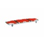 Foldable Anodized Aluminum Stretcher - With 2 Feet And 2 Wheels