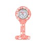 Orologio per infermieri - rotondo - fantasia bianco/rossa