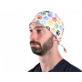 Bonnet à motifs - empreintes - m