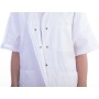 Buttoned tunic - cotton/pol.-donna l white
