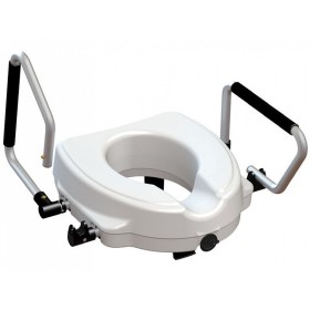 Toalettsitshöjare med fällbara armstöd - 12,5 cm