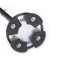 Bâton de sécurité avec lumière - avec base à 4 pieds - noir