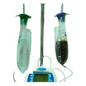 Infusionsset med integrerad dubbelpåse på 1,6 l för näringslösning och 1 l för tvätt - 30 stycken för Kangaroo