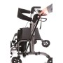 Rollator Pliable En Aluminium Peint - 4 Roues - Double Fonction - Gaya 2.0