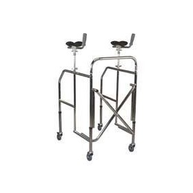 Foldable Walker with Height-Adjustable Antibrachial Support