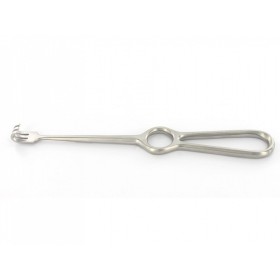 Retrattore volkman 3 denti smussi - 22 cm