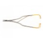 Geknitterter Nadelhalter c.t. - gerade - 16 cm - glatte Spitzen