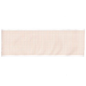 Carta termica ecg 90x28 mmxm - rotolo griglia arancio - 10 rotoli