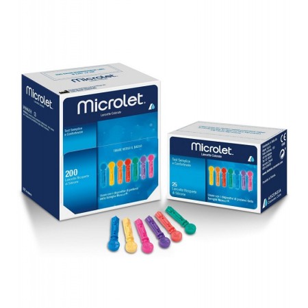 Aiguilles de rechange Microlet 25 pièces.