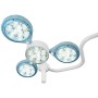 Lampada led quattroluci su carrello con batteria
