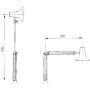 Diagnostic lamp holder with table base