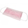 Gisafe Filtering Chirurgisch Masker 98% 3-laags type iir met elastische banden - volwassenen - roze - doos - pak van 50 st.
