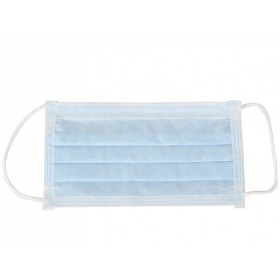 Masque chirurgical 4 épaisseurs filtrant 98% - bleu avec élastiques - type IIR - pack. 900 pièces.