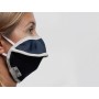 Masque réutilisable Mycroclean bfe 99,8% - bleu/blanc