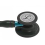 Littmann cardiology iv - 6201 - negru - finisaje negre / albastru de conectare