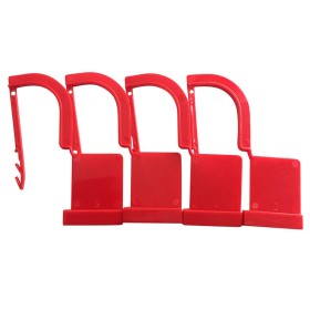 Sigiliu din plastic - roșu - pachet de 100.