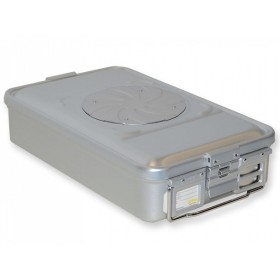 Recipient cu valvă medie h 100 mm - gri
