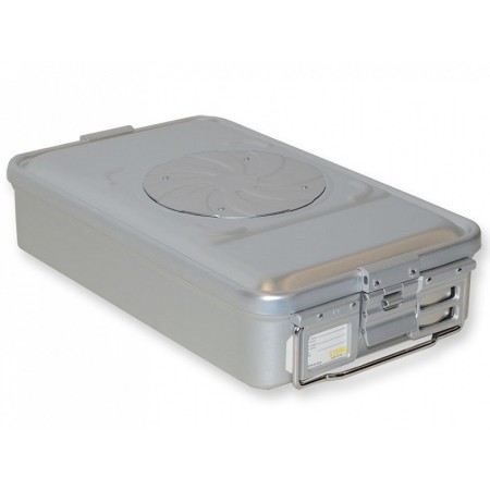 Recipient cu valvă medie h 100 mm - gri