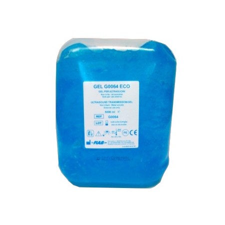 Blå ultraljudsgel G0064 - 5 liters påse.