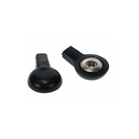 ADAPTOR NEGRU 2MM PENTRU BUTONI - FEMĂ