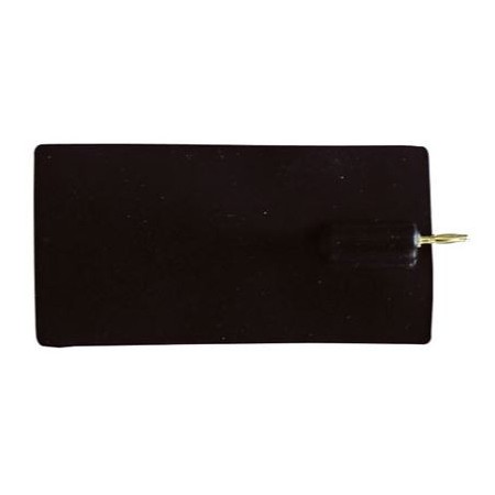 Électrodes conductrices en silicone avec fiche mâle - 2 mm 60 x 85 mm