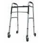 Duralumin rollator 2 zwenkwielen voor en 2 vaste achterwielen van 3,7''