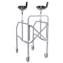 Foldable Walker with Height-Adjustable Antibrachial Support