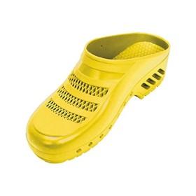 Saboți profesionali, partea superioară cu găuri, 37-38, galbeni