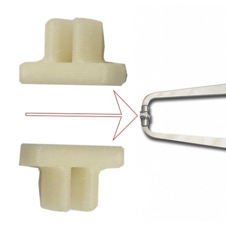 Náhradní díl - pár vložek CONTACT pro GIMA plicometru