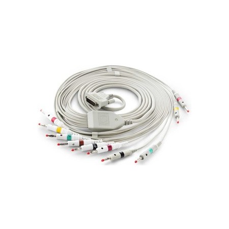 Cablu pacient pentru ECG Agilent, Aspel, Astron, Cardiette, Cardioline, Cardiorapid, Gima, HP, Innomed, Nihon-Kohden, Philips