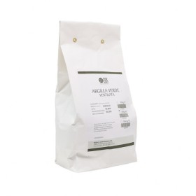 Ventilated green clay 1,000 gr to be used in a pack or mask